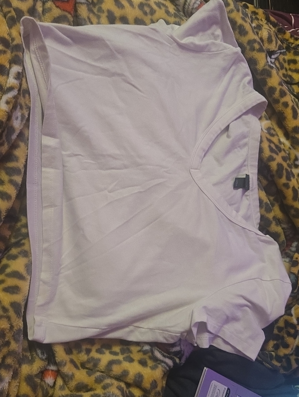 wild fable White Crewneck Tee (Crop)